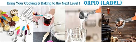 Buy ORPIO (LABEL) Stainless Steel Kitchen Measuring Spoon Cups Set, Dry ...