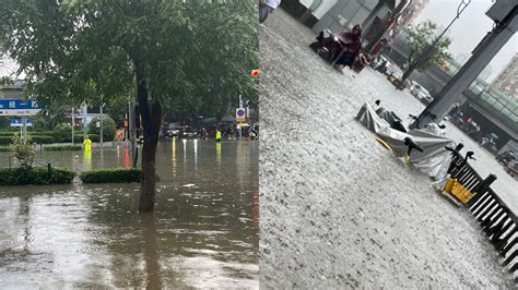 广州突降暴雨 轿车被淹几被没顶_新闻中心_中国网