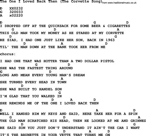 The One I Loved Back Then (the Corvette Song) by George Jones - Counrty ...