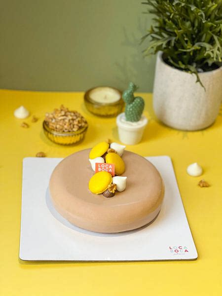 Coffee, Walnut & Belgian Chocolate Entremet (1kg) – Loca Boca