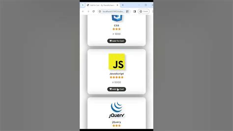 Add to Cart with Navigation Cart Using HTML CSS and JavaScript 的图像结果