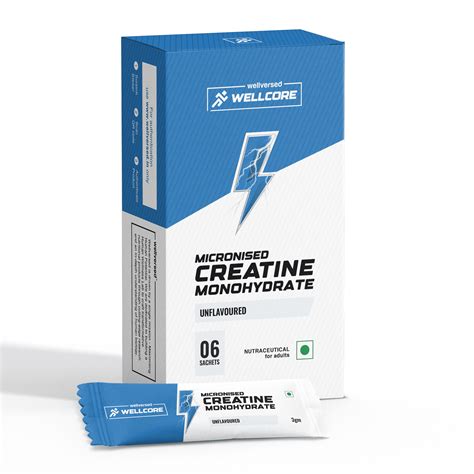 Wellcore - Pure Micronised Creatine Monohydrate | Unflavoured (6 Sachets)