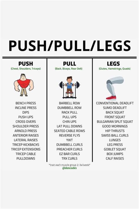 Push pull legs workout – Artofit