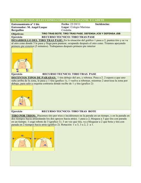 Realización de ejercicios y entrenamiento en el espacio de tiro