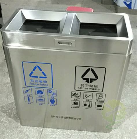 不锈钢分类垃圾箱被吉林节能办公室采购-20年分类垃圾桶制作商