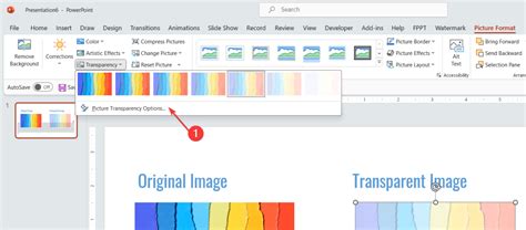 Image result for How to Set Transparency in PowerPoint