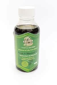 Buy Tatva Herbs Neem & Mustard Oil 100ml – Natural Hair care Ayurvedic ...