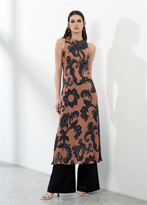 Printed Halter Neck Dress – ATSU