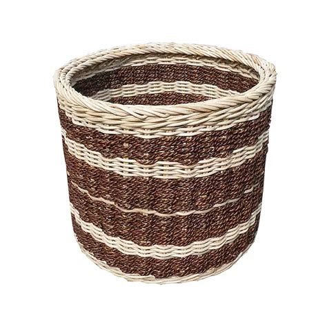 Abaca Dominant Round Storage Basket