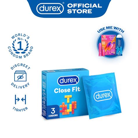 Durex Close Fit Condoms (Tighter) | Pack of 3 For Men | 49mm | Shopee ...