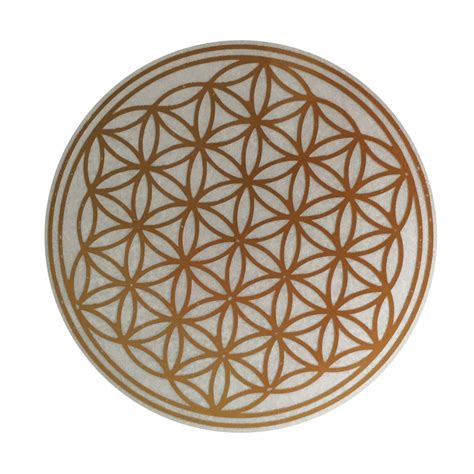 Flower of Life Stickers Labels, Gold 2.5 cm Diameter, Pack of 50: Buy ...