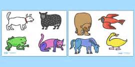 Story Role Play Masks to Support Teaching on Brown Bear, Brown Bear