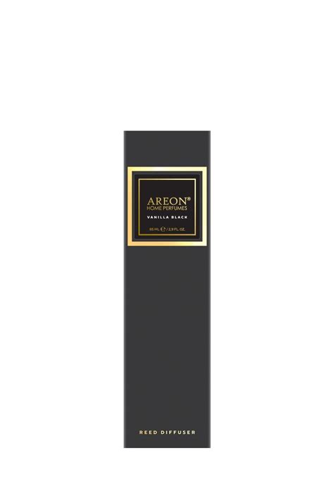 Areon Home Perfume Premium 85ml - Vanilla Black Fragrance, 10 Reed ...