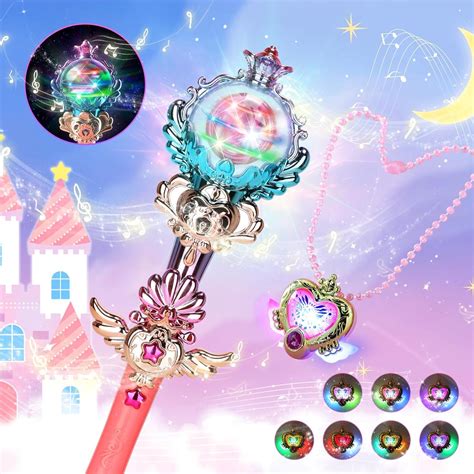 Amazon.com: Skirfy Princess Toys Light Up Magic Wand for Girls, Fairy ...