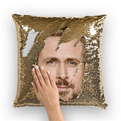 Ryan Gosling Sequin Pillow | Celebrity Pillow Cushions | Cool Pillow ...
