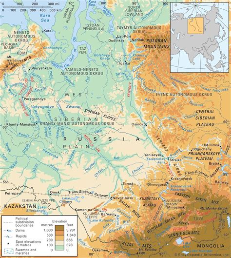 Yenisey River - Siberia, Tributaries, Length | Britannica