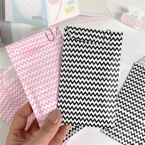 100 Pcs3.1x5.1 Inch Wavy Paper Bag Gift Bags, DIY Creative Gift ...