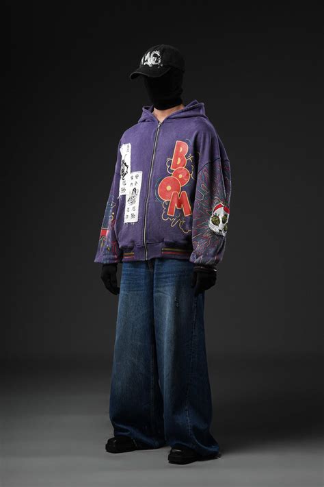 Paranorman - Purple Washed Patch-worked Jacket – Sagacity international