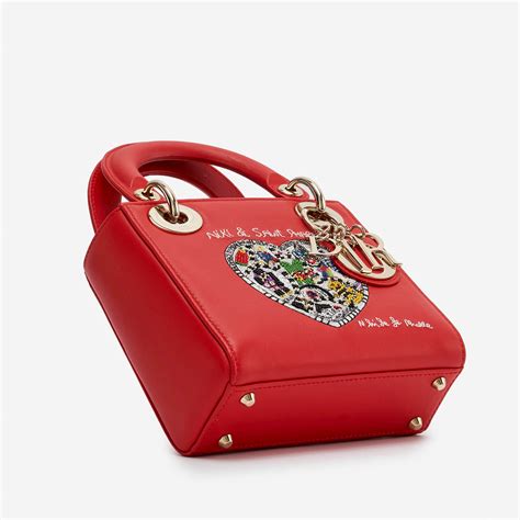 Dior Lady Mini Calf Red | SACLÀB