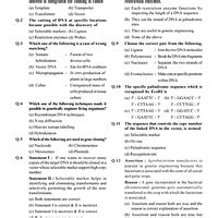 Biotechnology- Principles and Processes Practice Questions - DPP for NEET
