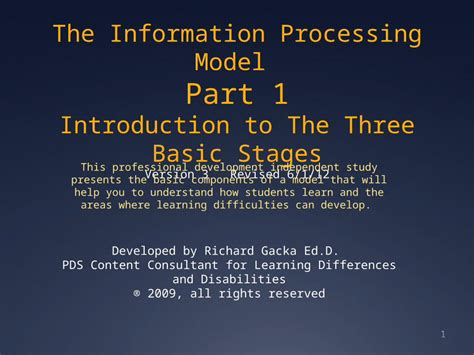 The Information Processing Model Three Memory Systems 的图像结果