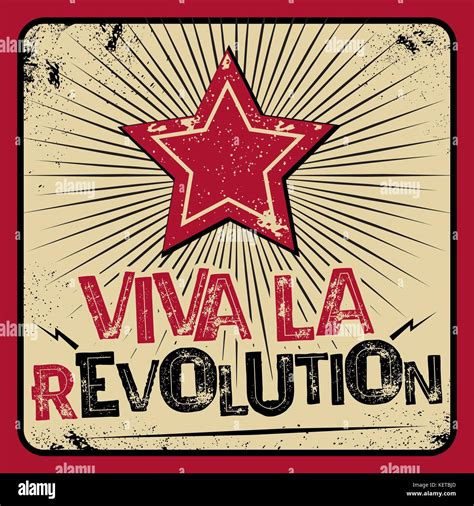 Viva la revolution poster Stock Vector Image & Art - Alamy