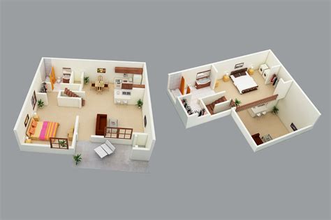 Cool 2 Bedroom Loft Floor Plans 2023 - wall mounted bench