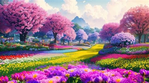 Image result for Colorful Spring Landscape