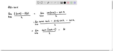 Image result for Differentiate Cos X From First Principles