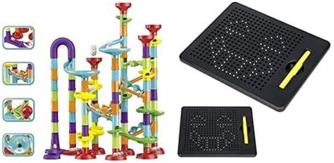 Buy Chocozone Plastic Marble Run Track 108 Piece Marble Maze Building ...