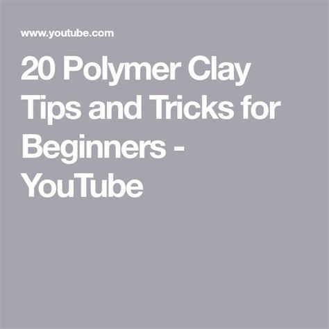 Polymer Clay Tutorials for Beginners 的图像结果
