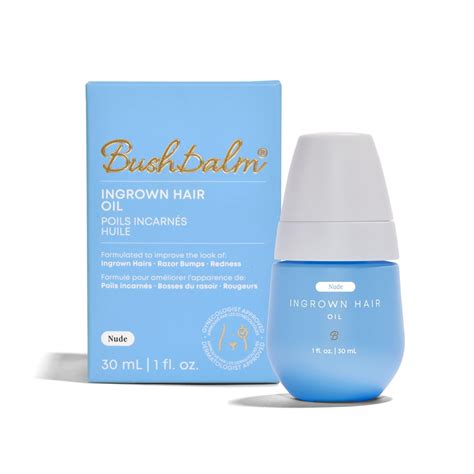 Bushbalm Ingrown Hair Oil XEF1 - Helps with Ingrown Hair, Underarm Bumps, Soothes Skin, Razor ...