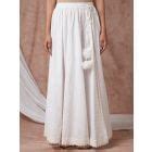 White Embroidered Organza Kurta with Printed Cotton Lehenga and Dupatta ...