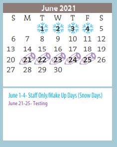 Crockett Middle - School District Instructional Calendar - Amarillo Isd ...