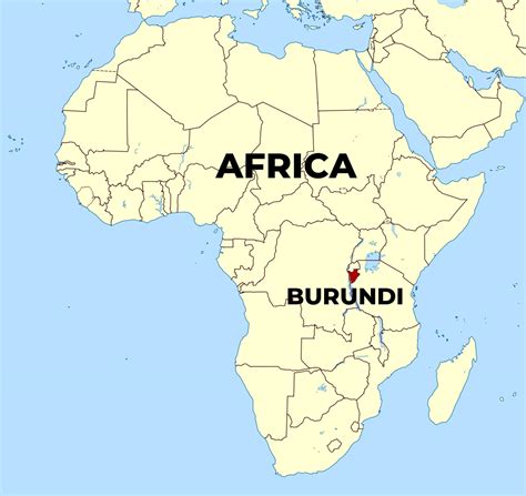 Where Is Burundi On A Map Of Africa