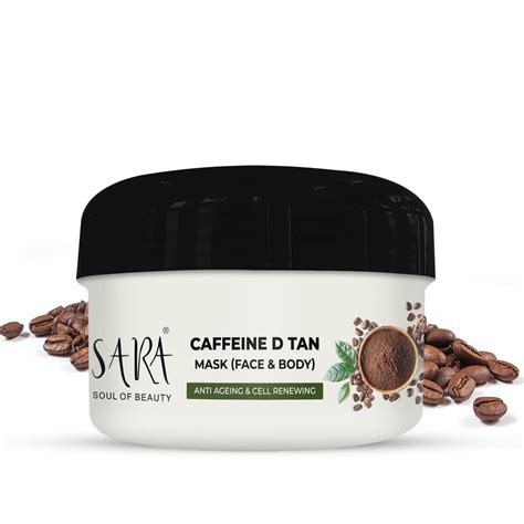 Sara D-Tan ® Caffeine Mask Pack For Instant Tan Removal & Brightening ...