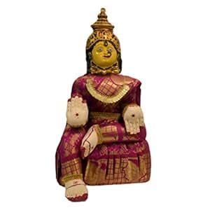 Buy Puja N Pujari Fabric Varalakshmi Idol Standard Pink Online at Low ...