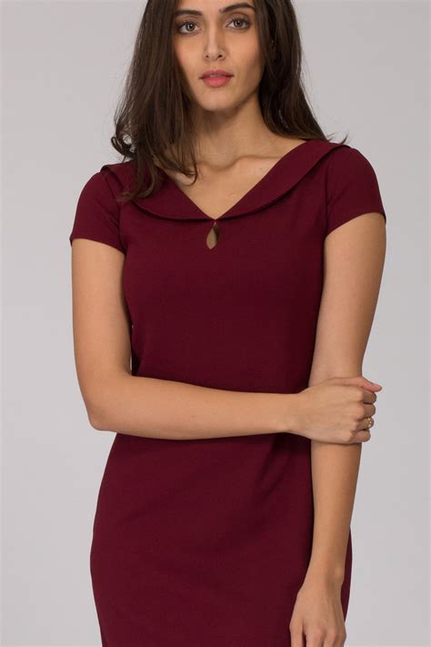 Shift Work Dress in Maroon | Intermod Workwear