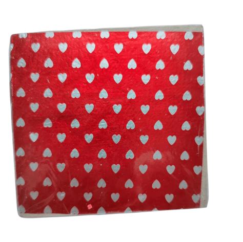4 in 1 Multi Colour Heart Print Chocolate Wrapper | Small Heart Print ...