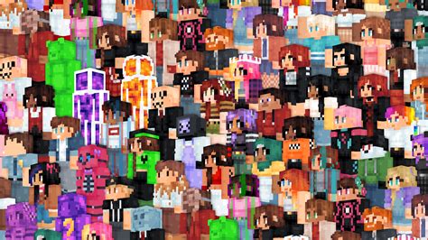 Famous Minecraft Youtubers Skins Youtubers Minecraft Skins Wallpapers