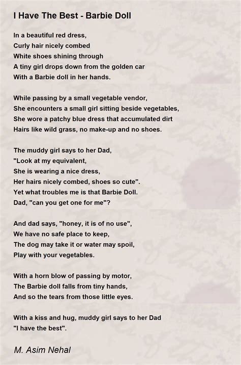 Doll Parts Poem at Cameron Cousin blog