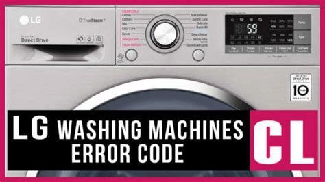 How to Remove CL Error Code LG Washing Machine 的图像结果