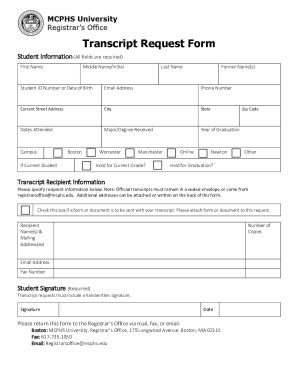 Image result for PhORCAS Transcript Request