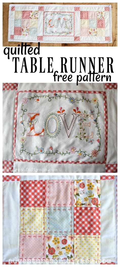 Quilted Table Runner Tutorial 的图像结果