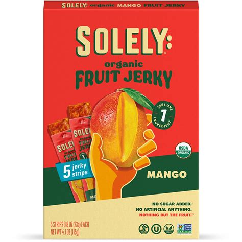 Order Solely Organic Fruit Jerky, Mango | Fast Delivery