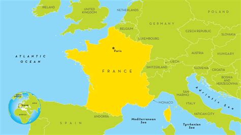 France Border Map – France Borders – AJRATW