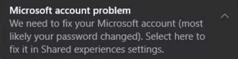 Microsoft Account Problem Notification 的图像结果