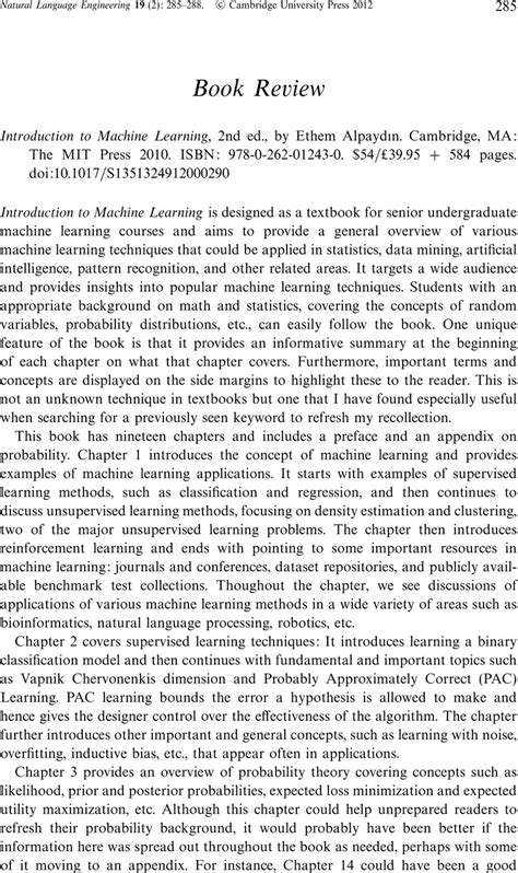 Image result for Introduction to Machine Learning Ethem PDF