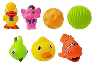 Buy Tinny Time Standards Quality Squeeze Animal Shaped Bath time Chu ...