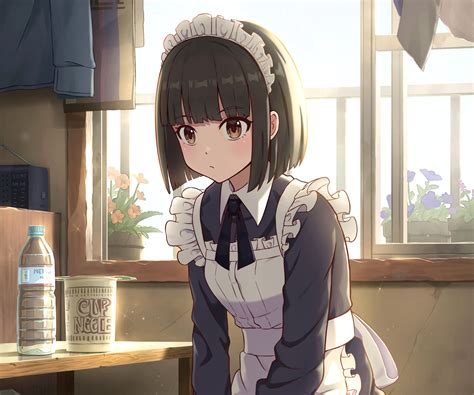 Maids Anime Girls Desktop Elegant Anime Maid HD Wallpaper: Charming